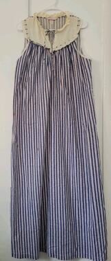 Brandywine Women’s VTG Size Large Sleeveless Nightgown Blue/Floral Pink Dress